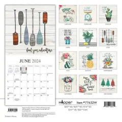 Browntrout 2024 Wall Calendar 12"x12" Love the Journey