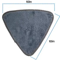 5 Star Super Deals 4 Reusable Microfiber Mop Pads Compatible with 360 Self Wringing Floor Cleaning Mop Micorfiber Cloth Pads for Wet or Dry Cleaning