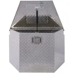 Gulches 29" Aluminum tool box,heavy duty truck bed tool box,outdoor pickup storage tool box,RV storage organizer,underbody box w/lock keys,silver,