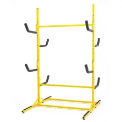 Kayak Stand Rack for 4 Kayak Canoe Paddleboard, Kayak Hanger Holder with Padded Arms and Adjustable Width