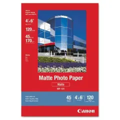 Canon Matte Photo Paper 4 x 6 45 lb. White 120 Sheets/Pack 7981A014