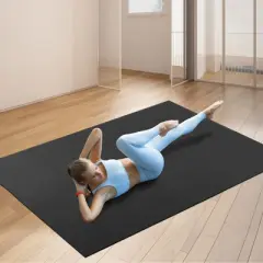 VEVOR Exercise Mat, Non Slip High Density Premium Yoga Mat, Exercise Yoga Mat for Men & Women, Fitness & Exercise Mat with Bag & Carry Strap