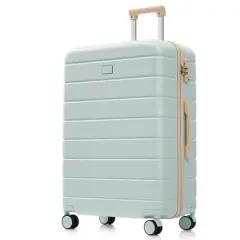 Gulches Premium 3-Piece ABS Travel Luggage Set, TSA Lock Suitcase Ensemble, Grey Green, 20, 24, and 28 Inch Sizes with 360&deg; Spinner Wheels