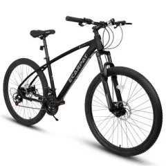 VASIP 27" Mountain Bike 21 Speeds, Suspension Fork, Aluminum Frame Disc-Brake MTB Bicycle Adult Bike for Men Women