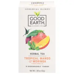 Good Earth Tropical Moringa Mango Sensorial Tea - Case of 5/15 Bags