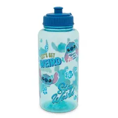 Silver Buffalo Disney Lilo & Stitch "Stay Weird" Water Bottle With Sports Cap | Holds 34 Ounces