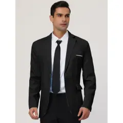 Lars Amadeus Men's Dress Slim Fit Blazer Single Breasted One Button Suit Sports Coat