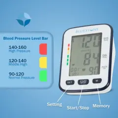 Bluestone Digital Blood Pressure Cuff, Gray