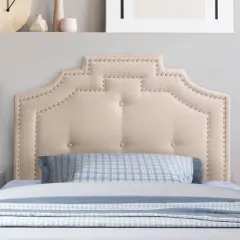 Aspen Headboard with Nailhead Trim - CorLiving