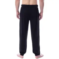 Fast & Furious Mens' Action Movie Film Title Logo Sleep Jogger Pajama Pants Black