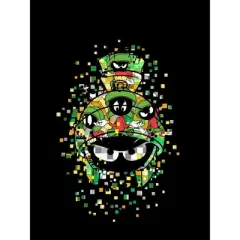 Looney Tunes Marvin the Martian Disintegrate Black T-shirt Toddler Boy to Youth Boy