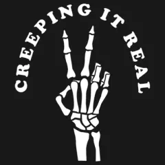 Girl's CHIN UP Halloween Creepin' Real Skeleton T-Shirt