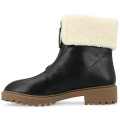 Journee Collection Womens Fynn Almond Toe Block Heel Ankle Booties