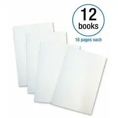 Carson Dellosa Education Rectangle Blank Book for Young Authors Resource Book, Grade K-3, Paperback, Pack of 12