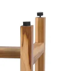 EcoDecors&reg; Eleganto&reg; 24" Teak Wood Shower Bench in EarthyTeak Finish