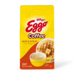 Eggo Maple Syrup Waffle Flavored Ground Coffee, Fair Trade Cert. 10 Oz Bag,6 pack