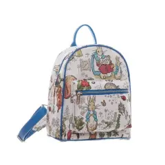 Signare USA Peter Rabbit Beige and Blue Daypack Backpack