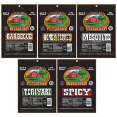Buffalo Bills 10-pc Assorted Jerky Christmas Sampler Gift Box (10 packs of assorted jerky)