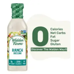 Walden Farms Ranch Salad Dressing 12 oz (Pack of 4)