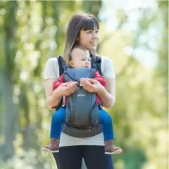 Diono Carus Essentials 3-in-1 Baby Carrier, Front & Back Carry, Newborn, Toddler up to 33 lb / 15 kg
