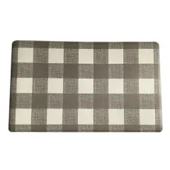 Farmhouse Living Buffalo Check Rustic Comfort Anti Fatigue Kitchen Mat - Elrene Home Fashions