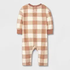 Grayson Collective Baby Boys' Seamed Romper - Brown