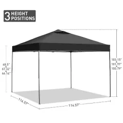 Ainfox 10'&times;10'  Portable Canopy With Carrying Bag