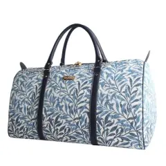 Signare USA William Morris Willow Bough Blue Floral Big Holdall/Duffel Bag