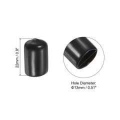 Unique Bargains Soft Rubber Anti-Moisture Durable Cleaning Pool Tip Cover 10 Pcs