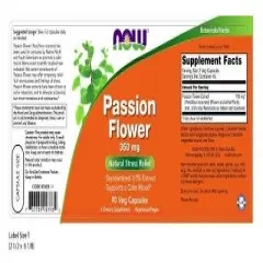 Passion Flower Extract by Now Foods  -  90 VegCap