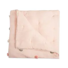 Crane Baby Cotton Muslin Pom Pom Blanket - Parker Rose