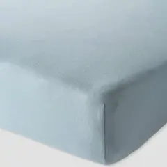 Little Planet by carter's Solid Crib Sheet - Blue