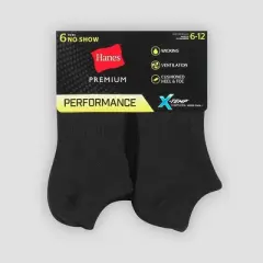 Hanes Premium Men's X-Temp Performance Lightweight No Show Socks 6pk
