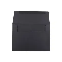 JAM Paper A6 Invitation Envelopes 4.75 x 6.5 Black 50/Pack (22115363I)