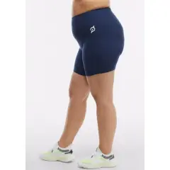 Peloton Women's Cadent 7" High Rise Pocket Bike Short, Deep Navy