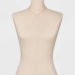 Beloved + Inspired 14K Gold Dipped Disc with Stones Pendant Necklace - Gold