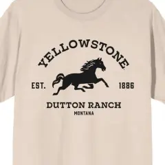 Yellowstone Dutton Ranch Men's Short Sleeve Shirt & Sleep Pants Set