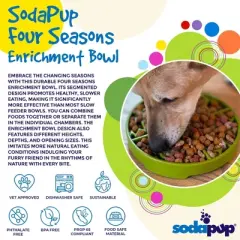 Four Seasons Design eTray Enrichment Shallow Slow Feeder Dog Bowl