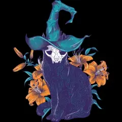 Men's Design By Humans Spooky Cat By jess1586 Tank Top