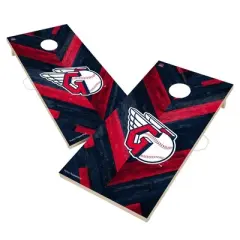 MLB Cleveland Guardians 2'x4' Solid Wood Cornhole Board