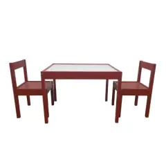 Olive & Opie Gibson Dry Erase Kids' Table and Chair Set - Red