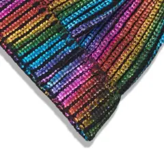 Charles Albert Girl's Metallic Pom Beanie - Kids Winter Hat