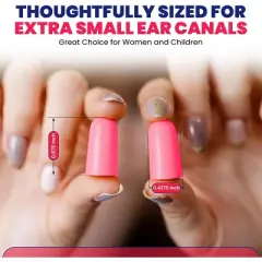 Quality Plugs - 50 Pair Foam Small Ear Plugs Noise Cancelling For Kids, Women