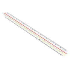 Unique Bargains Ideal for Plan Drawers Architects Drafting Tools Professional Triangular Scale Ruler 12.8" x 0.98" x 0.67" 1 Pc