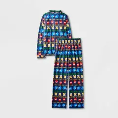 Boys' Sonic the Hedgehog Coat Pajama Set - Navy Blue
