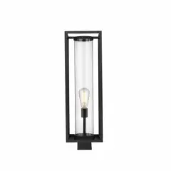 Dunbroch Outdoor Post Mount Light - 8" Glass Lantern, Dimmable, Wet Rated, 1 Bulb