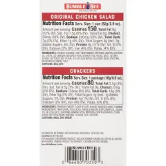 Bumble Bee Chicken Salad with Crackers Snack Kit - 3.5oz
