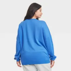 Women's Stitch Cozy Graphic Sweatshirt - Blue