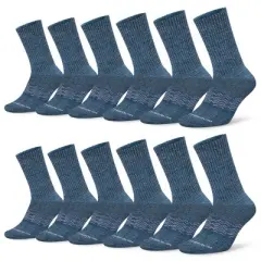 Men's Moisture Control Athletic Crew Socks 12 Pack - Mio Marino