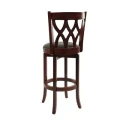 29" Industries Cathedral Swivel Barstool Cherry - Boraam
